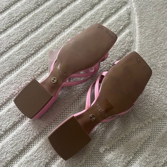 Cecelia New York Pink Mules, in size Women's US 7.5 - Picture 6 of 6